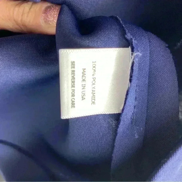 Hunter Bell dark Blue Porter Dress Scuba Cut out Sides Midi Sleeveless s… - Picture 4 of 5